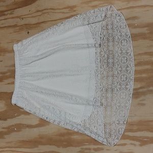#175. Maurices high low lace skirt size medium ivory